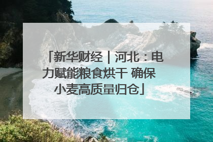新华财经｜河北：电力赋能粮食烘干 确保小麦高质量归仓